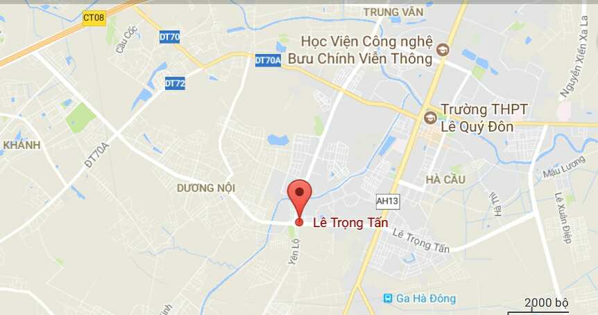 Phố Lê Trọng Tấn, quận Hà Đông, Hà Nội